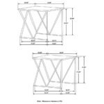 BETTE 2-PIECE MARBLE TOP NESTING TABLE SET WHITE AND GOLD - Image 7