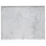 BALDWIN RECTANGULAR MARBLE TOP SIDE TABLE WHITE AND GOLD - Image 6