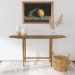 DARIUS SOLID WOOD ENTRYWAY CONSOLE TABLE NATURAL MANGO - Image 2
