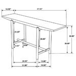 DARIUS SOLID WOOD ENTRYWAY CONSOLE TABLE NATURAL MANGO - Image 7