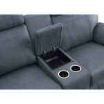 9301BUE-2 Double Glider Reclining Love Seat with Center Console - Image 5