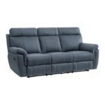 9301BUE-3 Double Reclining Sofa with Center Drop-Down Cup Holders - Image 2