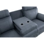 9301BUE-3 Double Reclining Sofa with Center Drop-Down Cup Holders - Image 5