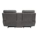 9301GRY-2 Double Glider Reclining Love Seat with Center Console - Image 3
