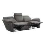 9301GRY-3 Double Reclining Sofa with Center Drop-Down Cup Holders - Image 4