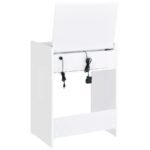 DANBURY 3-DRAWER MAKEUP VANITY & STOOL SET WHITE HIGH GLOSS - Image 10