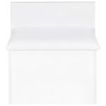 DANBURY 3-DRAWER MAKEUP VANITY & STOOL SET WHITE HIGH GLOSS - Image 12