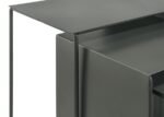 IMEZ 3-PIECE RECTANGULAR METAL NESTING TABLE SET GREY - Image 7
