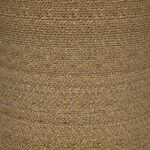 HALDEN ROUND WOVEN SEAGRASS ACCENT SIDE TABLE LIGHT BROWN - Image 5