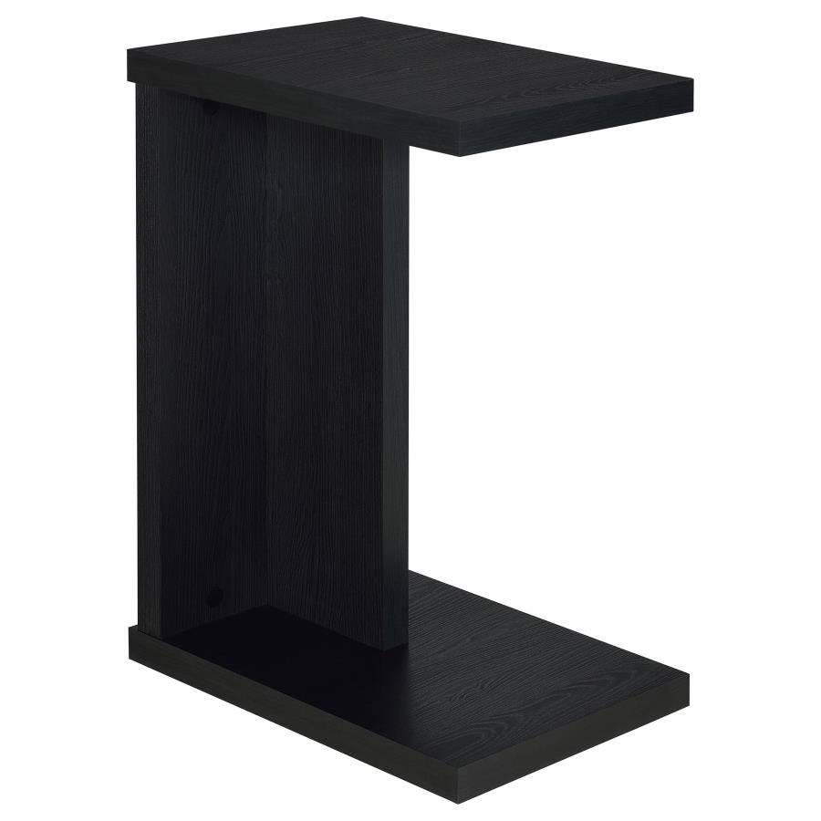 930276_02x900.jpg CLOWER ENGINEERED WOOD C-SHAPED SOFA SIDE TABLE BLACK - Image 1