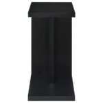CLOWER ENGINEERED WOOD C-SHAPED SOFA SIDE TABLE BLACK - Image 3