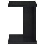 CLOWER ENGINEERED WOOD C-SHAPED SOFA SIDE TABLE BLACK - Image 5