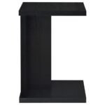 CLOWER ENGINEERED WOOD C-SHAPED SOFA SIDE TABLE BLACK - Image 8