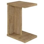 CLOWER ENGINEERED WOOD C-SHAPED SOFA SIDE TABLE MANGO