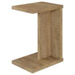CLOWER ENGINEERED WOOD C-SHAPED SOFA SIDE TABLE MANGO - Image 4