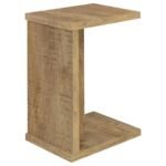 CLOWER ENGINEERED WOOD C-SHAPED SOFA SIDE TABLE MANGO - Image 7