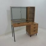 SOUZA 5-DRAWER MAKEUP VANITY TABLE WITH LED MIRROR MANGO