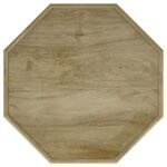 TORRES OCTAGONAL SOLID MANGO WOOD SIDE TABLE NATURAL BROWN - Image 4
