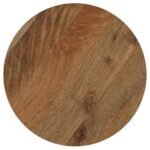 AUREO ROUND SOLID WOOD ACCENT SIDE TABLE WILD HONEY - Image 4
