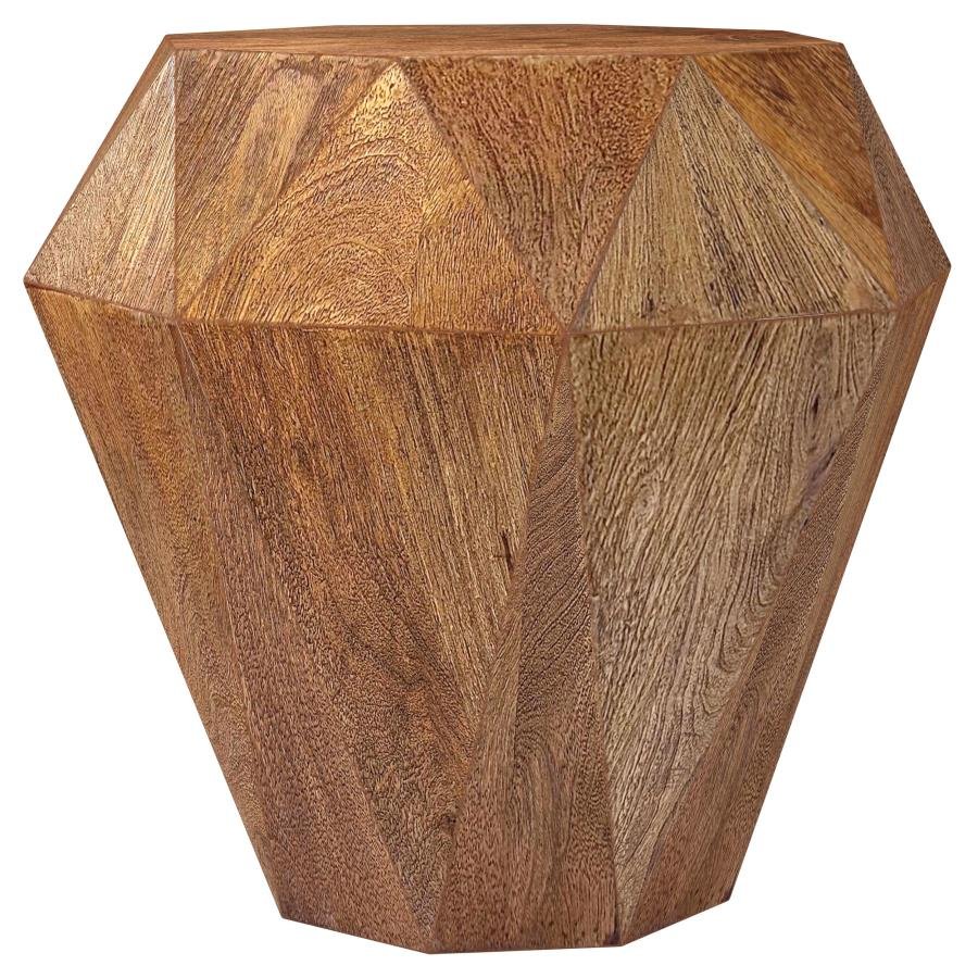 931158_02x900.jpg JACINTO OCTAGONAL SOLID MANGO WOOD SIDE TABLE NATURAL BROWN - Image 1