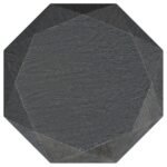 JACINTO OCTAGONAL SOLID MANGO WOOD SIDE TABLE GREY - Image 3