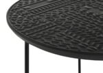 LOANNIS 2-PIECE ROUND MANGO WOOD NESTING TABLE MATTE BLACK - Image 9