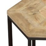 ADGER 2-PIECE HEXAGONAL NESTING TABLES NATURAL AND BLACK - Image 7