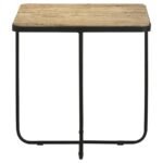 ELYNA SQUARE STONE TOP ACCENT SIDE TABLE BEIGE - Image 3