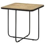 ELYNA SQUARE STONE TOP ACCENT SIDE TABLE BEIGE - Image 4