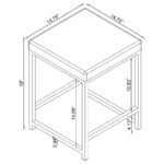 UMBRIDGE UPHOLSTERED SQUARE PADDED CUSHION VANITY STOOL - Image 3