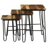 NAYELI 3-PIECE SOLID SHEESHAM WOOD NESTING TABLES NATURAL - Image 6
