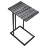 VICENTE MARBLE TOP C-SHAPED SOFA SIDE TABLE GREY - Image 3