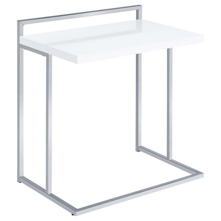 936118_02x900.jpg DANI RECTANGULAR C-SHAPED SOFA SIDE TABLE WHITE HIGH GLOSS - Image 1