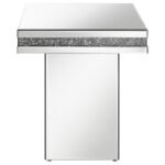 ELORA SQUARE MIRRORED ACCENT SIDE TABLE SILVER - Image 3