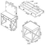 ELIZA VANITY SET WITH LIGHTING & STOOL WHITE AND CHROME - Image 17