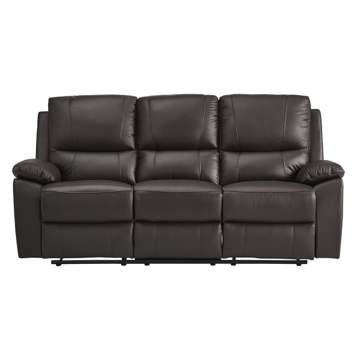 9368BRW3_noBG_front__l.jpg 9368BRW-3 Double Reclining Sofa - Image 1