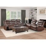 9405BR-3 Double Reclining Sofa with Center Drop-Down Cup Holders, Receptacles and USB Ports - Image 6