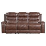 9405BR-3PW Power Double Reclining Sofa with Center Drop-Down Cup Holders, Receptacles and USB Ports