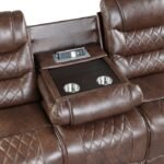 9405BR-3 Double Reclining Sofa with Center Drop-Down Cup Holders, Receptacles and USB Ports - Image 5