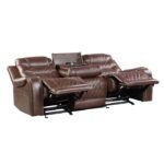 9405BR-3 Double Reclining Sofa with Center Drop-Down Cup Holders, Receptacles and USB Ports - Image 4