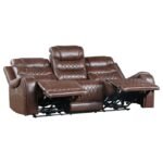 9405BR-3PW Power Double Reclining Sofa with Center Drop-Down Cup Holders, Receptacles and USB Ports - Image 3