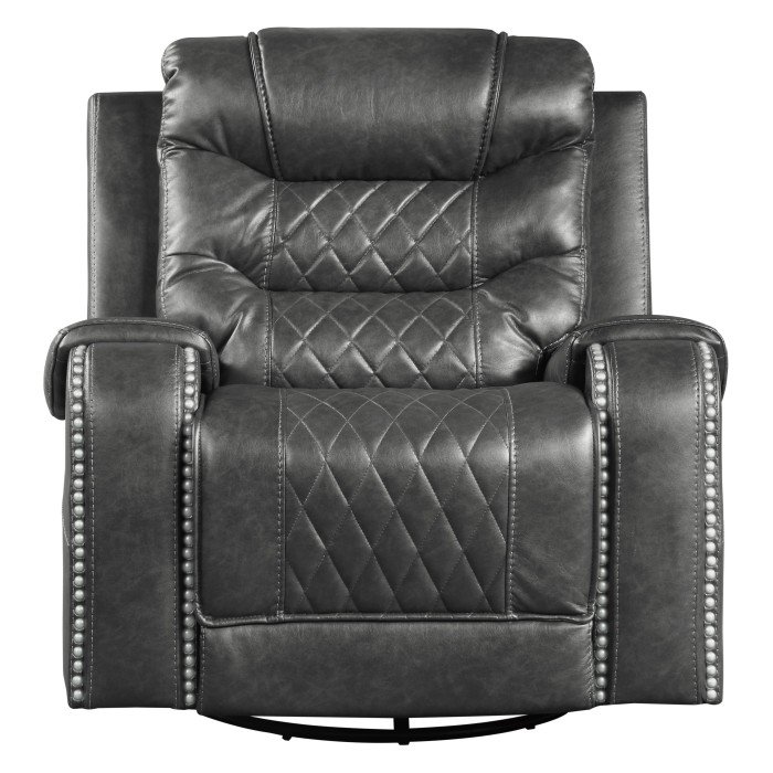 9405GY1_noBG_front__l.jpg 9405GY-1 Swivel Glider Reclining Chair - Image 1