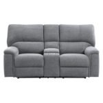 9413CC-2PWH Power Double Reclining Love Seat with Center Console and Power Headrests