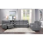 9413CC-2PWH Power Double Reclining Love Seat with Center Console and Power Headrests - Image 5