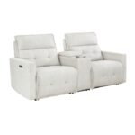 9444HMP-2CNPWH* Power Double Reclining Love Seat with Center Console and Power Headrests - Image 2