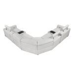 9455CLD*7LRRRPWH 7-Piece Modular Power Reclining Sectional with Power Headrests - Image 6