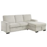 9468BE*2RC2L 2-Piece Sectional with Pull-out Bed and Right Chaise with Hidden Storage - Image 2