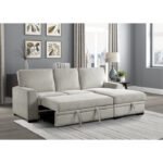 9468BE*2RC2L 2-Piece Sectional with Pull-out Bed and Right Chaise with Hidden Storage - Image 8