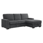 9468CC*2RC2L 2-Piece Sectional with Pull-out Bed and Right Chaise with Hidden Storage - Image 2