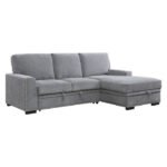 9468DG*2RC2L 2-Piece Sectional with Pull-out Bed and Right Chaise with Hidden Storage - Image 2